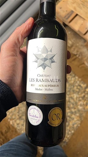 Bordeaux Bordeaux Supérieur Château Les Rambauds Neročník