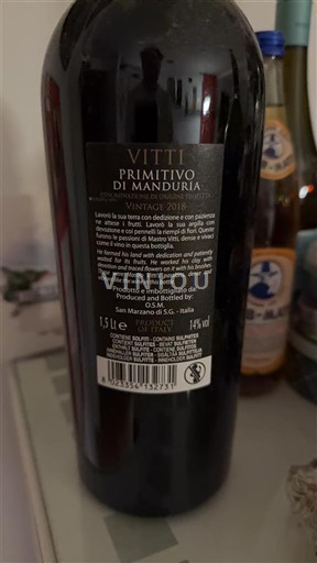 Apulien Primitivo di Manduria Vitti 2018