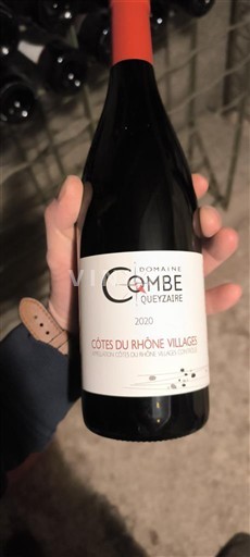 Rhônen laakso Côtes-du-rhône-villages Domaine Combe Queyzaire 2020