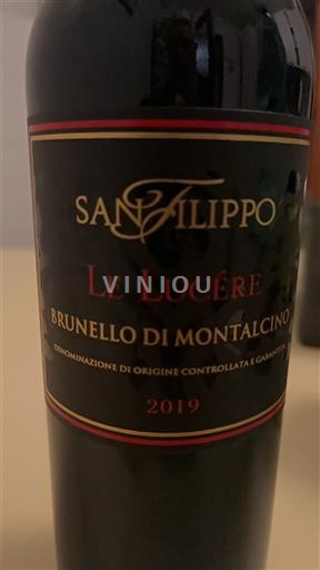 Toscana Brunello di Montalcino San Filippo Le Lucére 2019