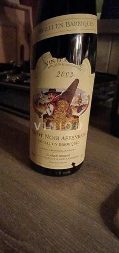 Alsace Blanck Robert Pinot Noir Affenberg 2003