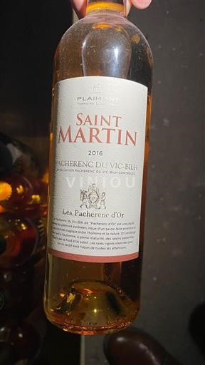 Tây Nam Pacherenc-du-vic-bilh Plaimont Saint Martin 2016