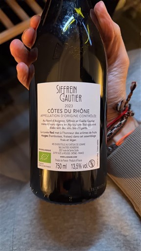 Rhône-dalen Côtes-du-Rhône Siffrein Gautier 2023