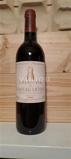 Bordeaux Pauillac Grand Cru Château Latour Grand Vin de Château Latour 1993