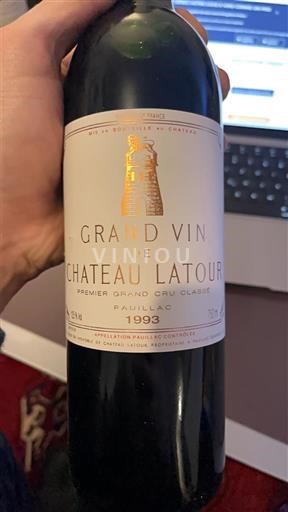 Bordeaux Pauillac Grand Cru Château Latour Grand Vin de Château Latour 1993