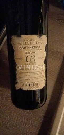 Bordeaux Haut-Médoc Château Chapeau Olivier 2009