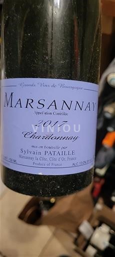 Borgoña Marsannay Sylvain Pataille Chardonnay 2017