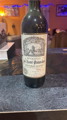 Burdeos Saint-Émilion Gran Cru Grand Cru Domaine Haut-Patarabet 1989
