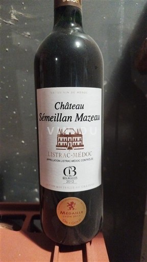 Bordeaux Listrac-Médoc Château Sémeillan Mazeau 2013
