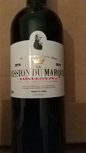 Bordeaux Saint-Estèphe La Mission du Marquis 2019