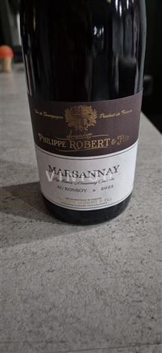 Borgoña Marsannay Philippe Robert & Fils Au Ronsoy 2022