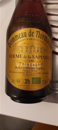 Normandia Pommeau della Normandia Ferme de la Sapinière 1991