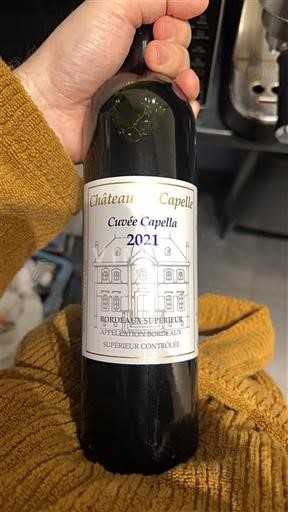 Bordeaux Bordeaux Supérieur Château Capelle Capella 2021