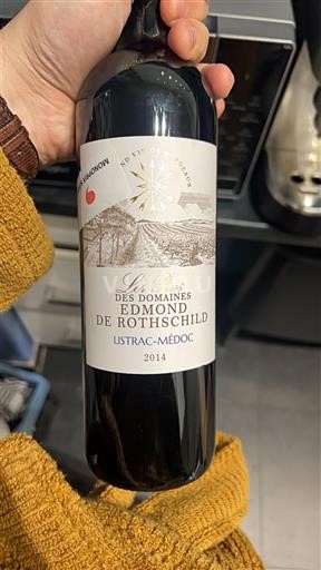 Bordeaux Listrac-Médoc Domaine Les Pins des Domaines Edmond de Rothschild 2014