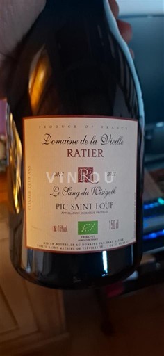 Langvedok Pic-saint-loup Domaine La Vieille Ratier Le Sang du Wisigoth 2017