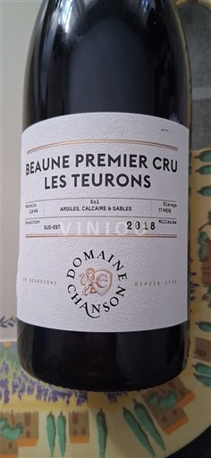 Bourgogne Beaune Premier Cru Domaine Chanson Les Teurons 2018