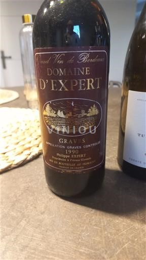 Vinhos Rouge sec Philippe Expert 1990 França Bordéus Graves AOC