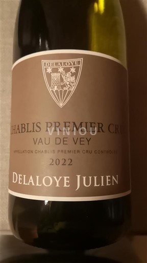 Burgundija Chablis Premier Cru Delaloye Julien Vau de Vey 2022