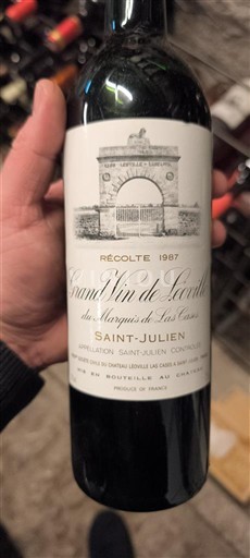 Bordeaux Saint-Julien Grand Cru Château Léoville Las Cases Grand Vin de Léoville du Marquis de Las Cases 1987