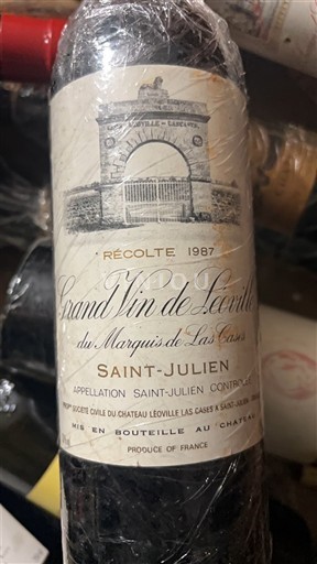 Bordeaux Saint-Julien Grand Cru Château Léoville Las Cases Grand Vin de Léoville du Marquis de Las Cases 1987
