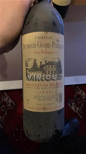 Bordeaux Moulis-en-Médoc Cru Bourgeois Château Truch-Grand Poujeaux 1998