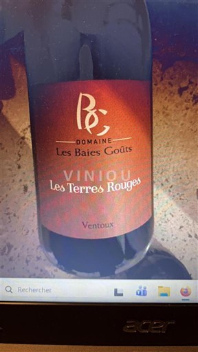 Údolí Rhôny Ventoux Domaine Les Baies Goûts Les Terres Rouges 2024