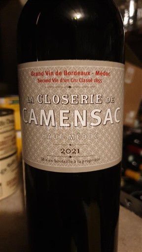 Bordeaux Haut-Médoc Château Camensac La Closerie de Camensac 2021