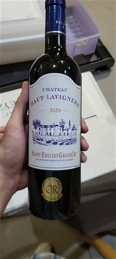 Burdeos Saint-Émilion Gran Cru Grand Cru Château Haut-Lavignère 2020