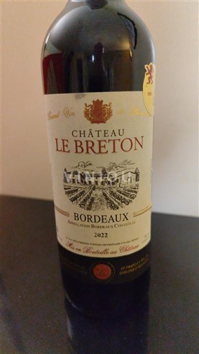 Bordeaux Château Le Breton 2022