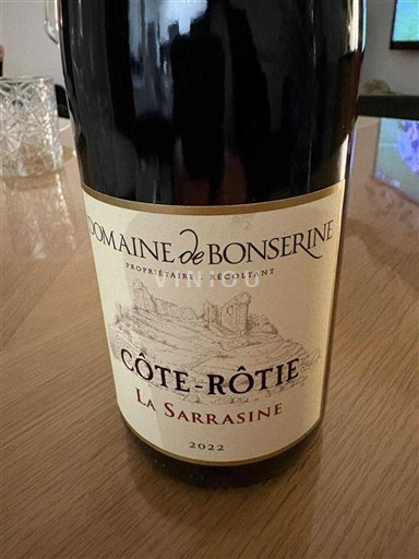 Valea Ronului Côte-rôtie Domaine Bonserine La Sarrasine 2022