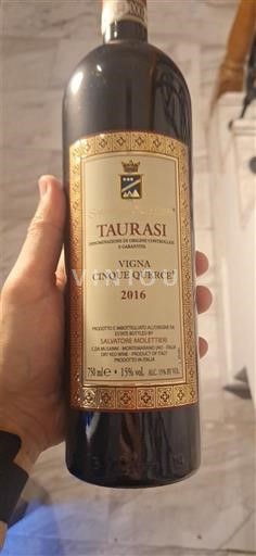 Campanie Taurasi Salvatore Molettieri Vigna Cinque Querce 2016