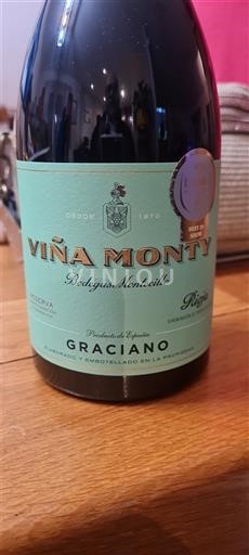 Rioja Bodegas Montecillo Viña Monty Graciano 2016