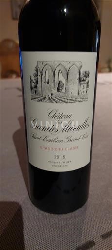 Bordéus Saint-Émilion Grand Cru Grand Cru Classé Château Les Grandes Murailles 2015