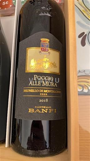Toscane Brunello di Montalcino Castello Banfi Poggio alle Mura 2018