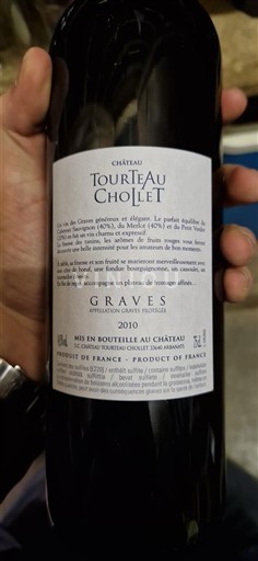 Bordeaux Graves Château Tourteau Chollet 2010