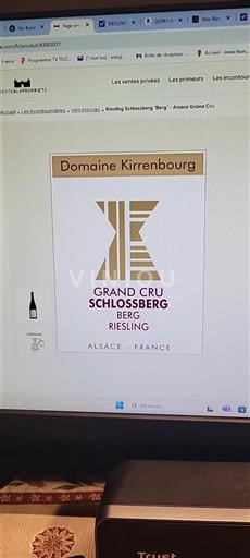 Alsace Riesling Grand Cru Domaine Kirrenbourg Berg 2020
