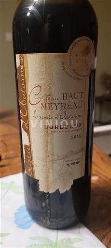 Bordeaux Château Haut Meyreau Légende d'Automne 2010
