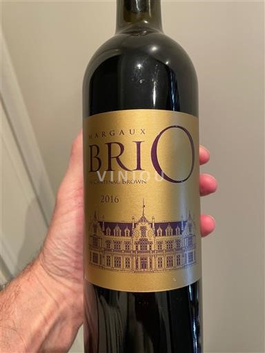 Bordeaux Margaux Château Cantenac Brown Brio de Cantenac Brown 2016