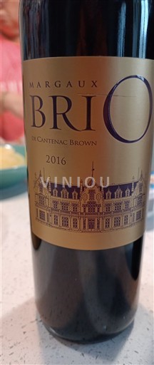 Bordeaux Margaux Château Cantenac Brown Brio de Cantenac Brown 2016