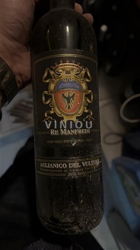 Vin Rouge sec Re Manfredi 2003 Italie Basilicate Aglianico del Vulture DOC