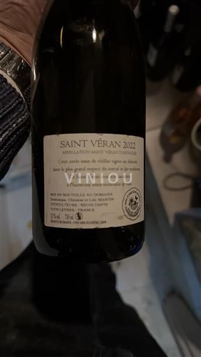 Burgundsko Saint-Véran Domaine Sainte Barbe 2022