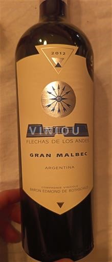 Mendoza Flechas de los Andes Gran Malbec 2012