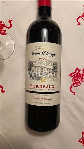 Bordeaux Château Beau Rivage prestige 2018