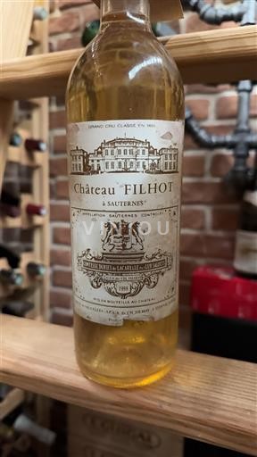 Bordeaux Sauternes Grand Cru Château Filhot 1988