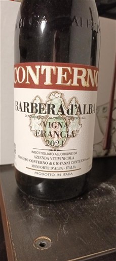Piemonte Barbera d'Alba Giacomo Conterno Vigna Francia 2021