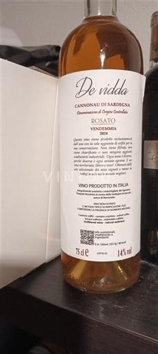 Sardegna Cannonau di Sardegna De Vidda Rosato 2024