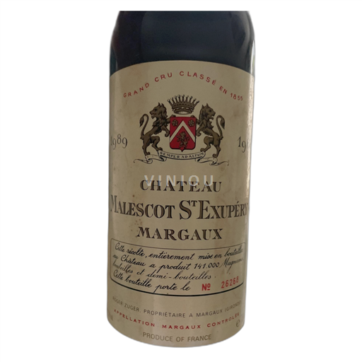 Bordeaux Margaux Chateau Malescot St Exupéry 1989