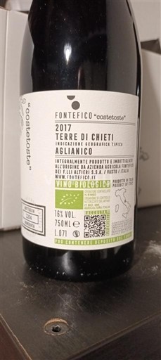 Abruzzo Đất Chieti Fontefico Costetoste 2017