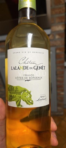 Bordeaux Francs-côtes-de-bordeaux Château Lalande du Genet Neročník