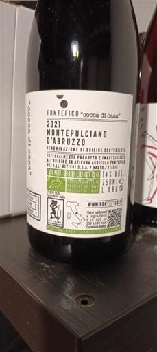 Abruci Montepulciano d'Abruzzo Fontefico Cocca di casa 2021